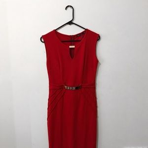 formal red dress